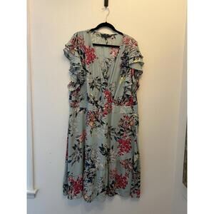 Rachel Roy Blue Flowered Dress Size 24W